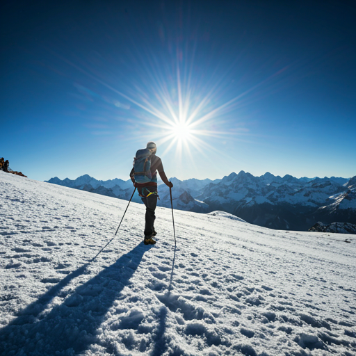 Coureuse sur une crête alpine au lever du soleil